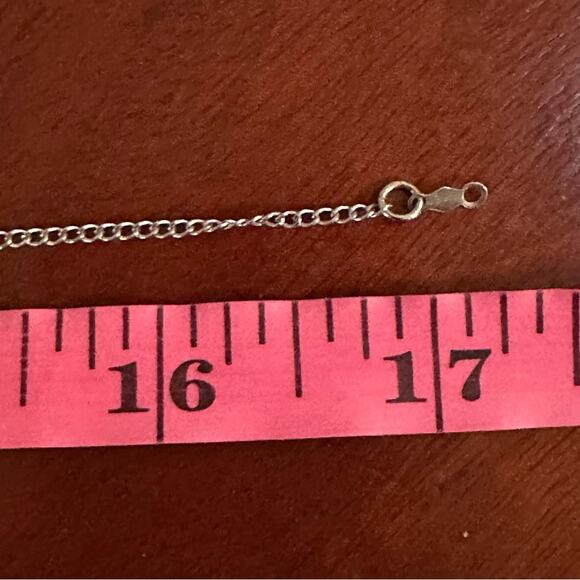 Vintage Hayward Silver Heart Necklace Chain 925 Retro VTG 17” long VTG Casual - Picture 6 of 10